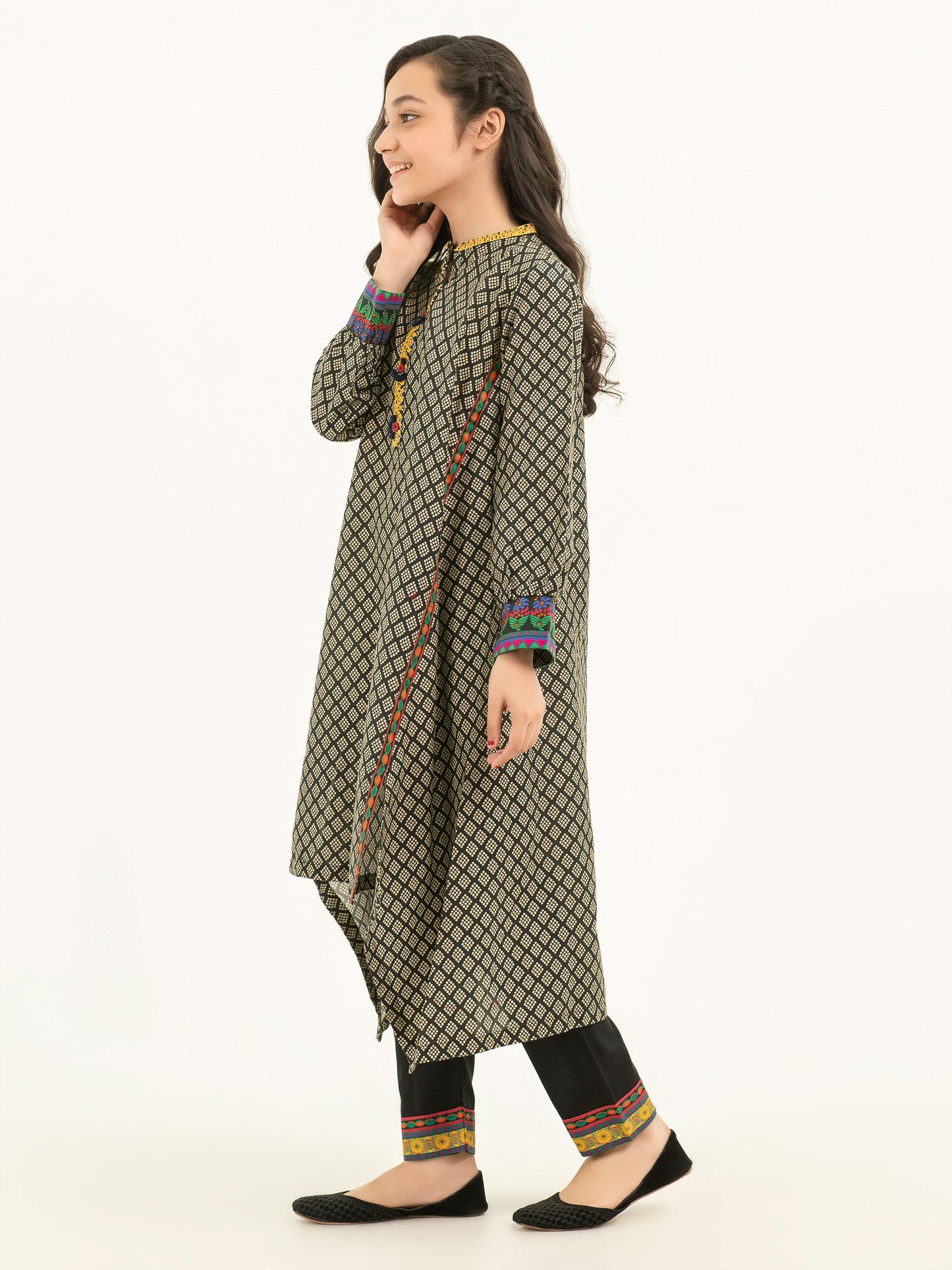 2 Piece Winter Cotton Suit-Embroidered (Pret)