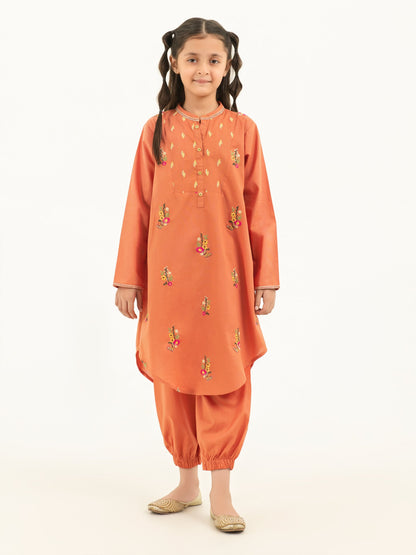 2 Piece Winter Cotton Suit-Embroidered