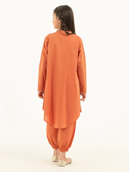 2 Piece Winter Cotton Suit-Embroidered