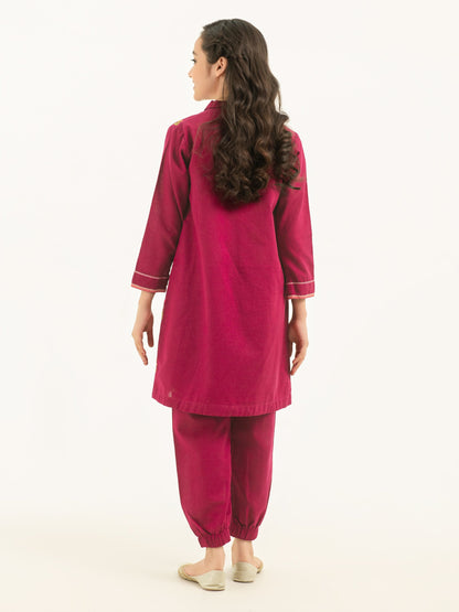 2 Piece Khaddar Suit-Embroidered (Pret)