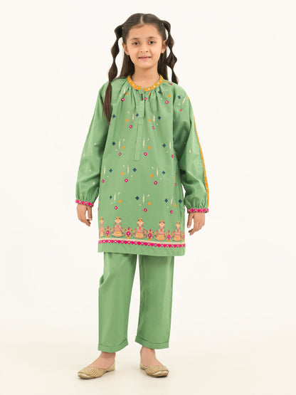 2 Piece Winter Cotton Suit-Embroidered (Pret)