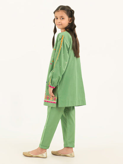 2 Piece Winter Cotton Suit-Embroidered (Pret)