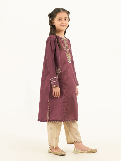 2 Piece Viscose Suit-Embroidered (Pret)