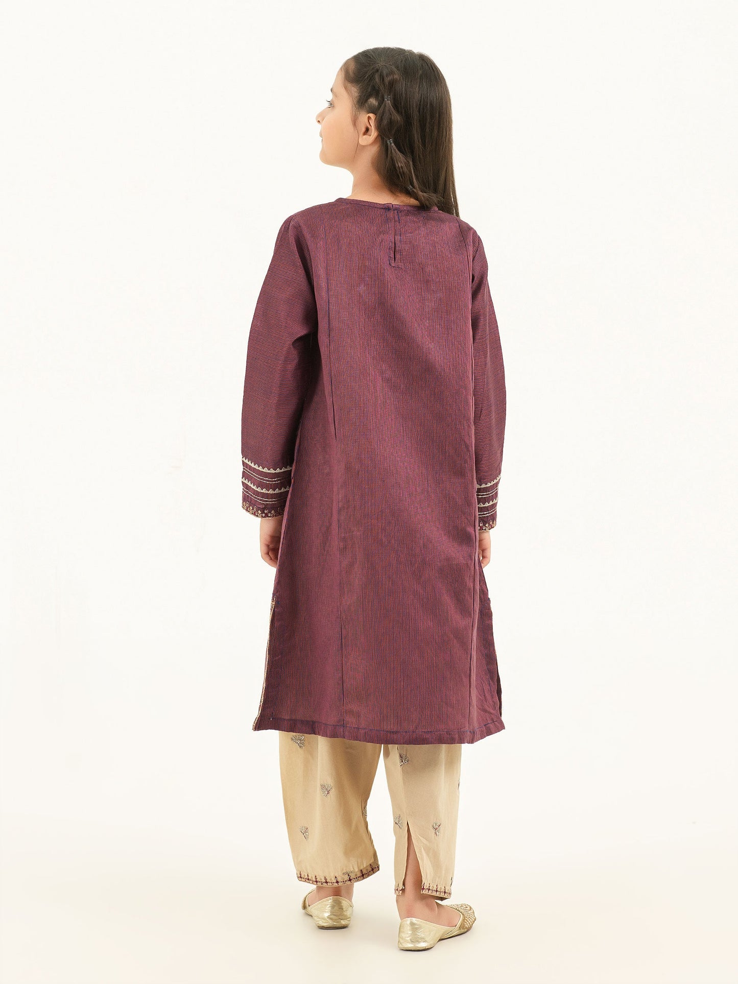 2 Piece Viscose Suit-Embroidered (Pret)