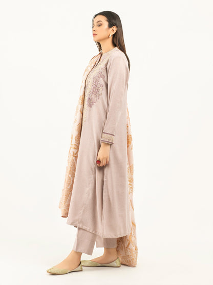 3 Piece Karandi Suit-Embroidered (Pret)