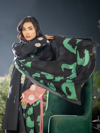 3 Piece Khaddar Suit-Printed (Unstitched)