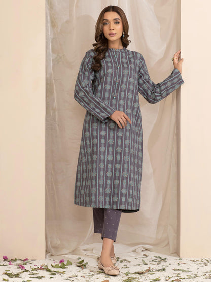 2 Piece Slub Khaddar Suit -Printed (Unstitched)