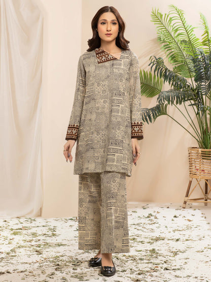 Khaddar Shirt -Printed (Unstitched)