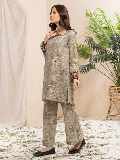 Khaddar Shirt -Printed (Unstitched)
