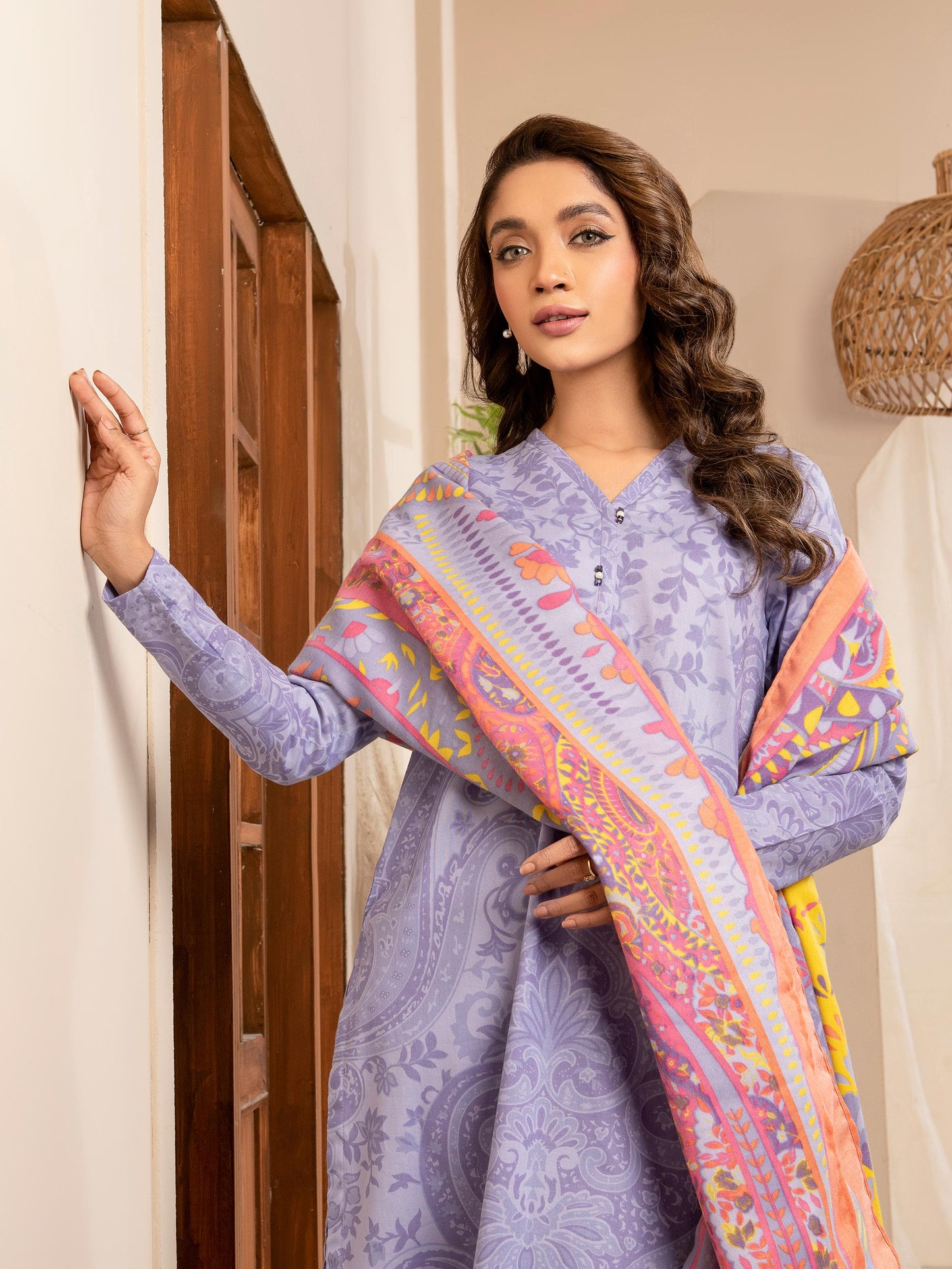 3 Piece Khaddar Suit-Printed(Unstitched)