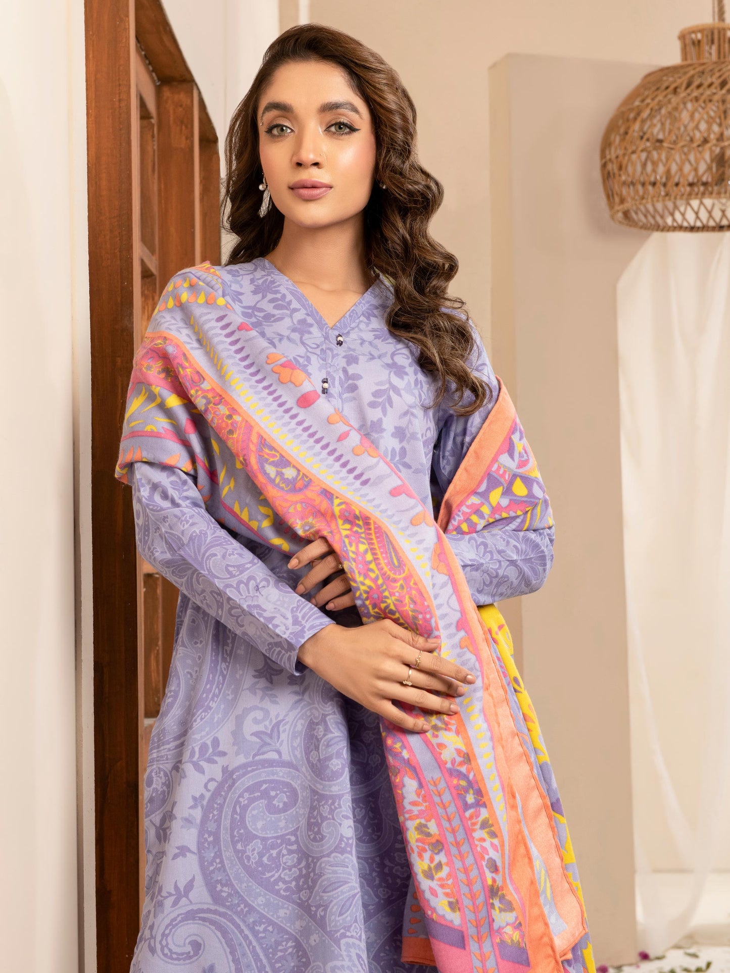 3 Piece Khaddar Suit-Printed(Unstitched)