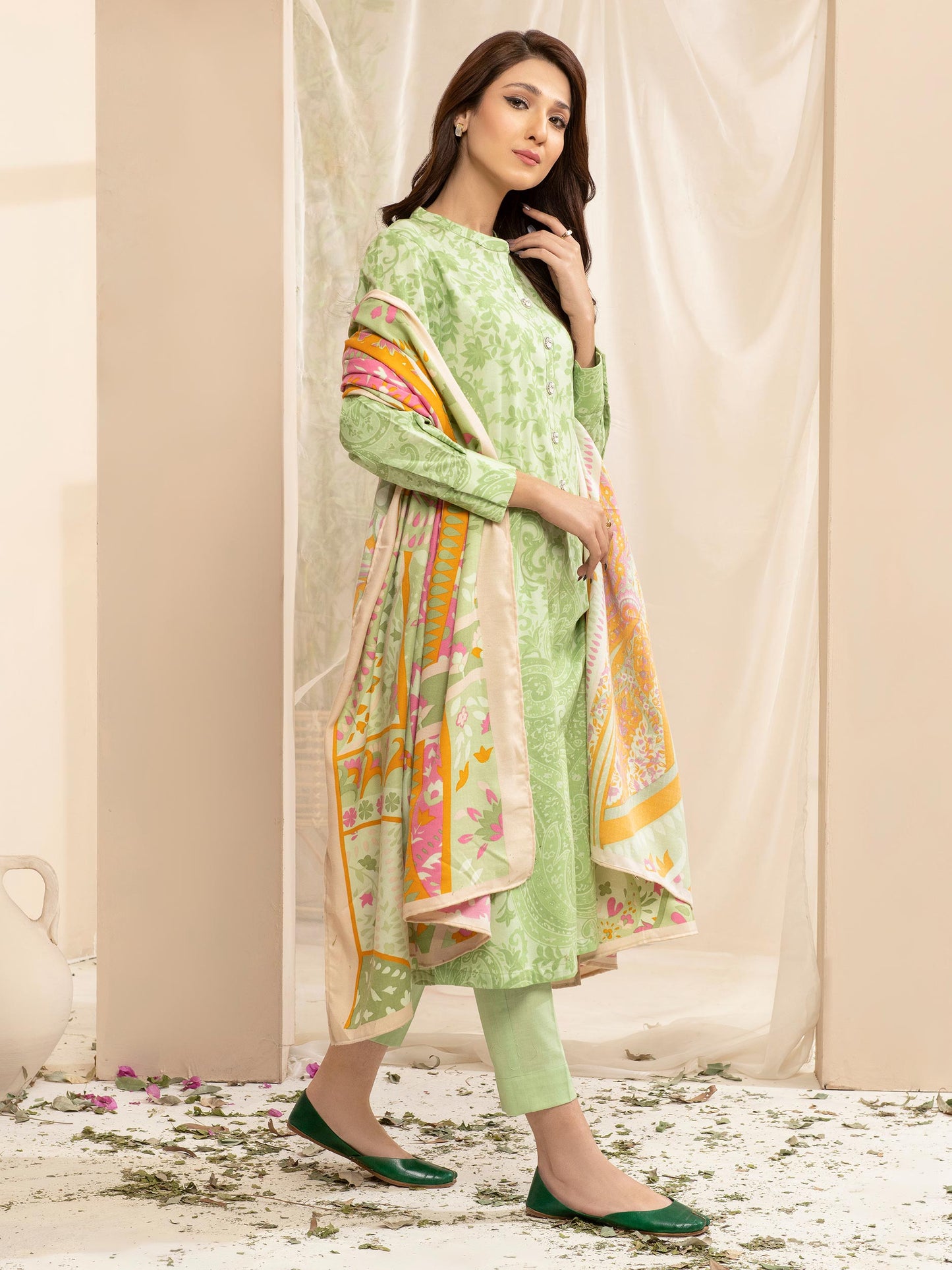 3 Piece Khaddar Suit-Printed(Unstitched)