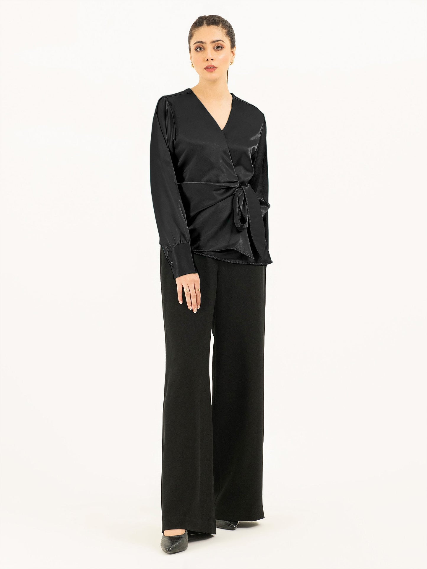 Silk Wrap Top