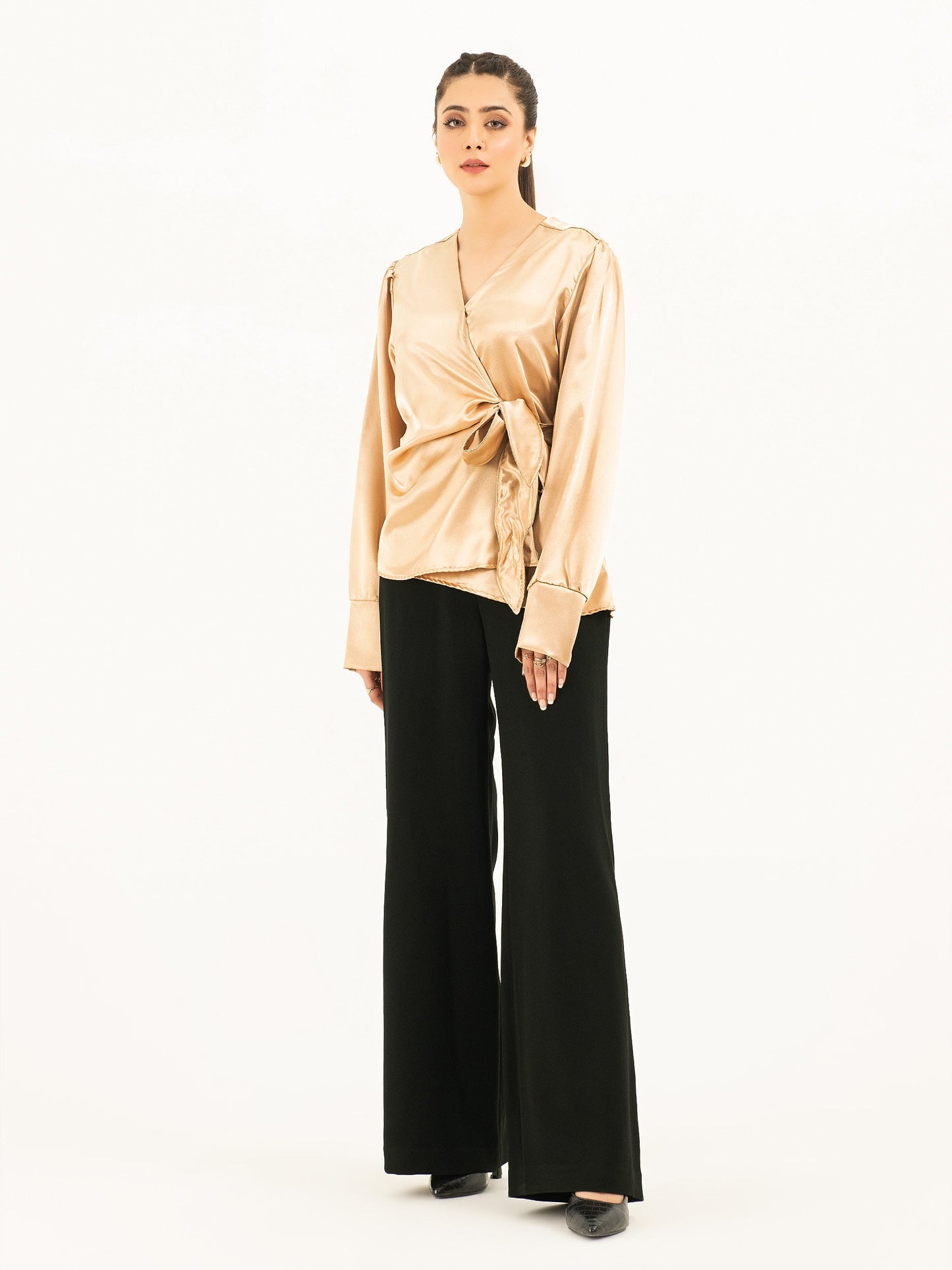 Silk Wrap Top