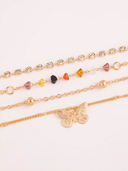 Embellished Anklet Set
