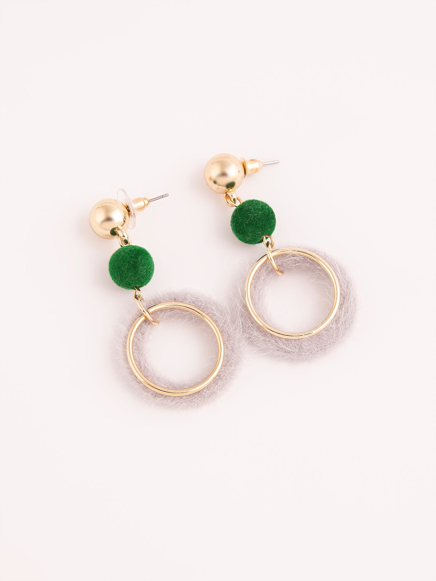 Two Tone Drop Earrings