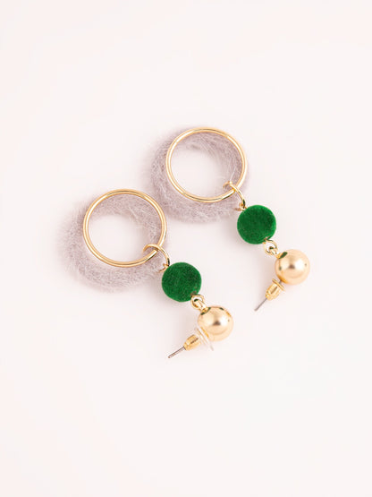 Two Tone Drop Earrings