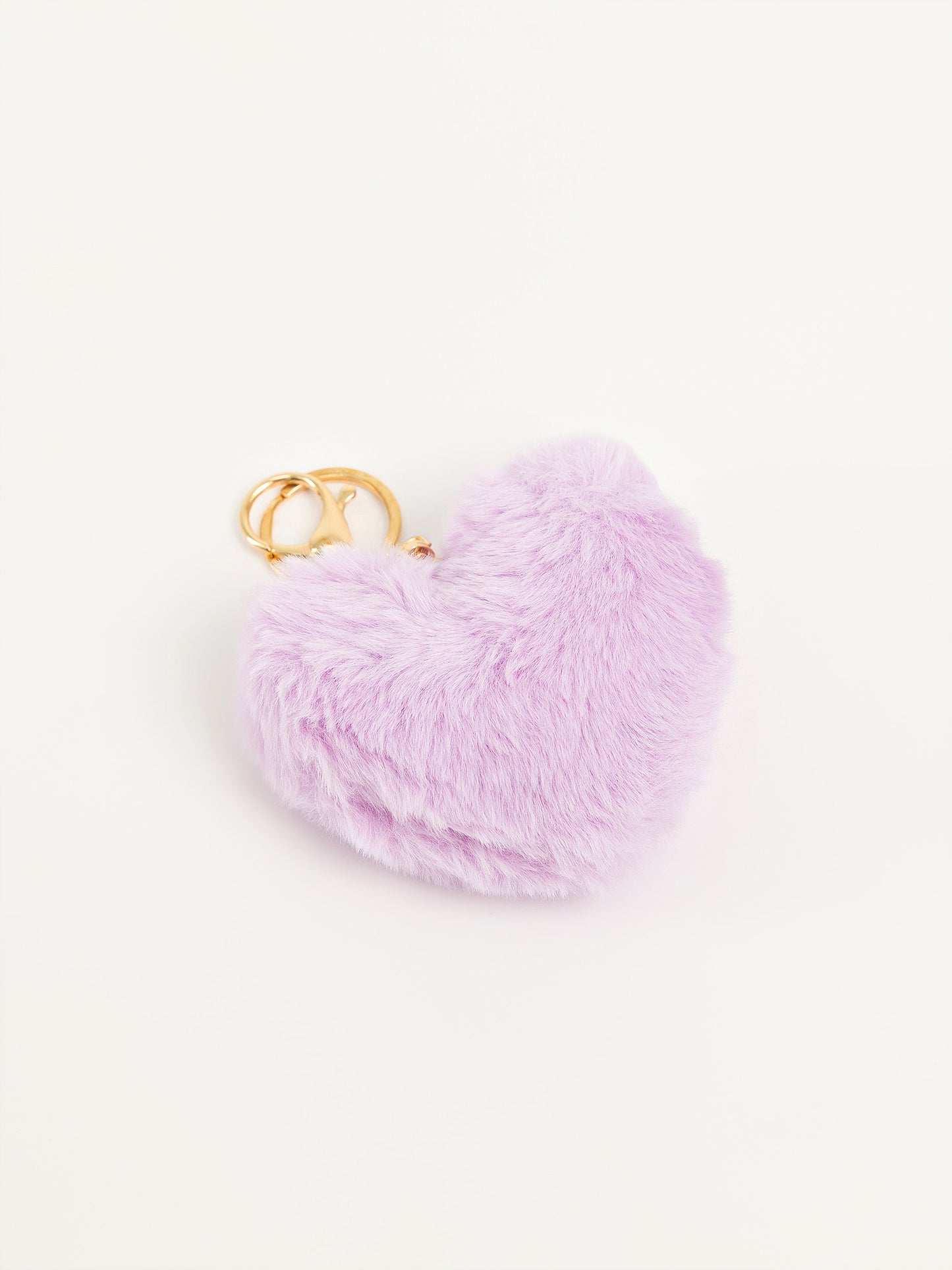 Heart-Shape Pompom Keychain