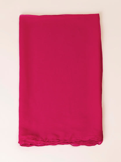 Dyed Chiffon Dupatta - Fuchsia Pink