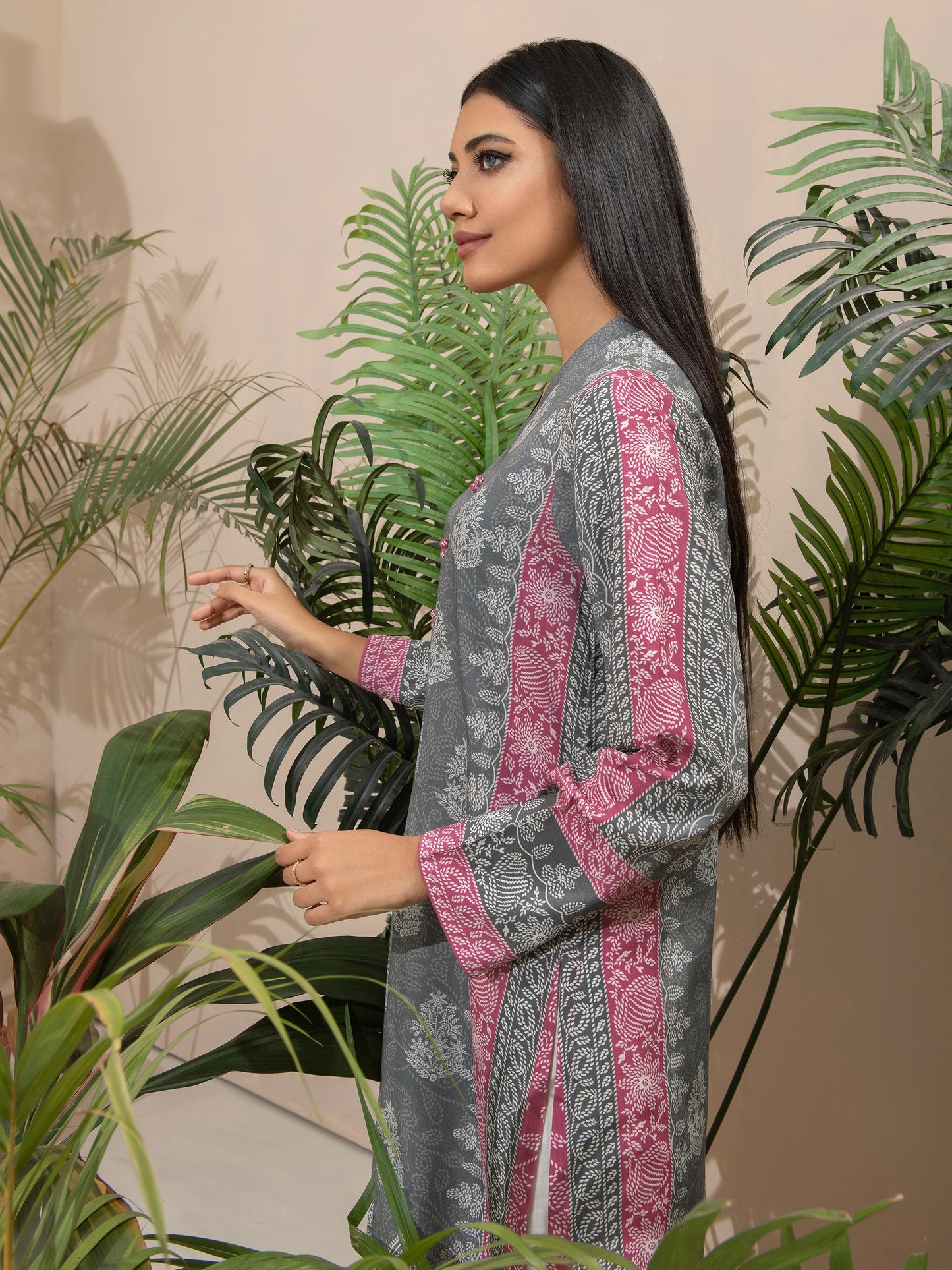 Linen Shirt-Printed (Unstitched)