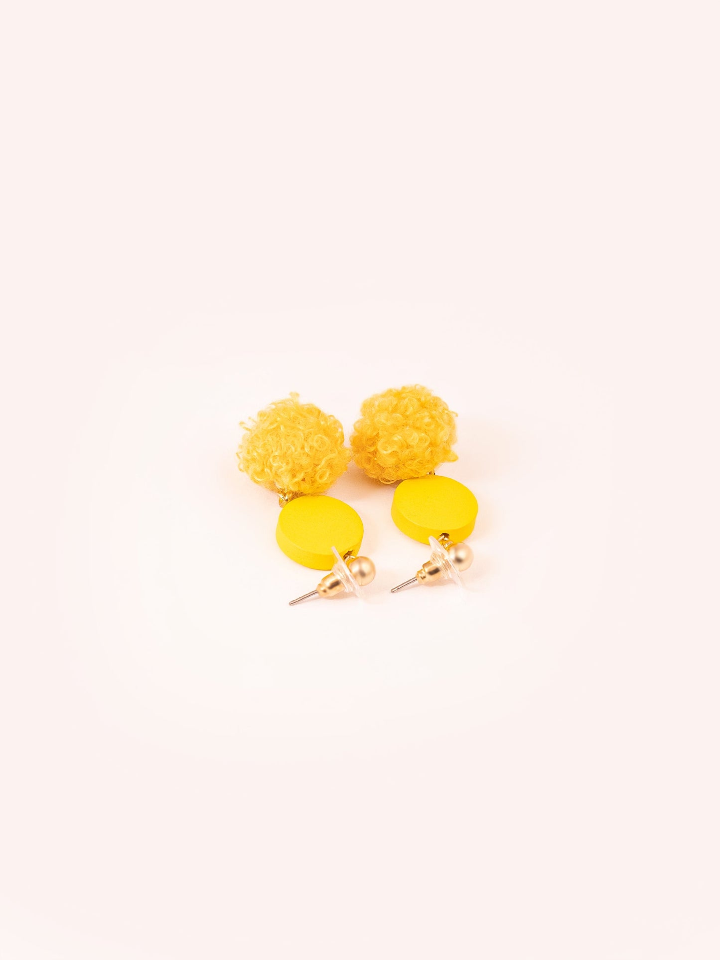 Pompom Drop Earrings