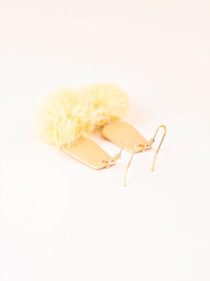 Pompom Drop Earrings