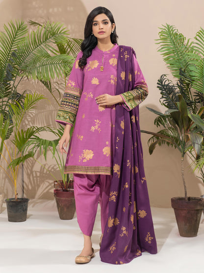 3 Piece Khaddar Suit-Pasted (Unstitched)
