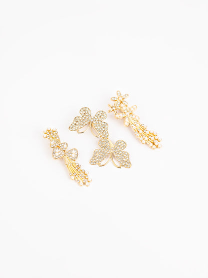 Embellished Butterfly Hair Clips