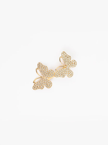 Embellished Butterfly Hair Clips