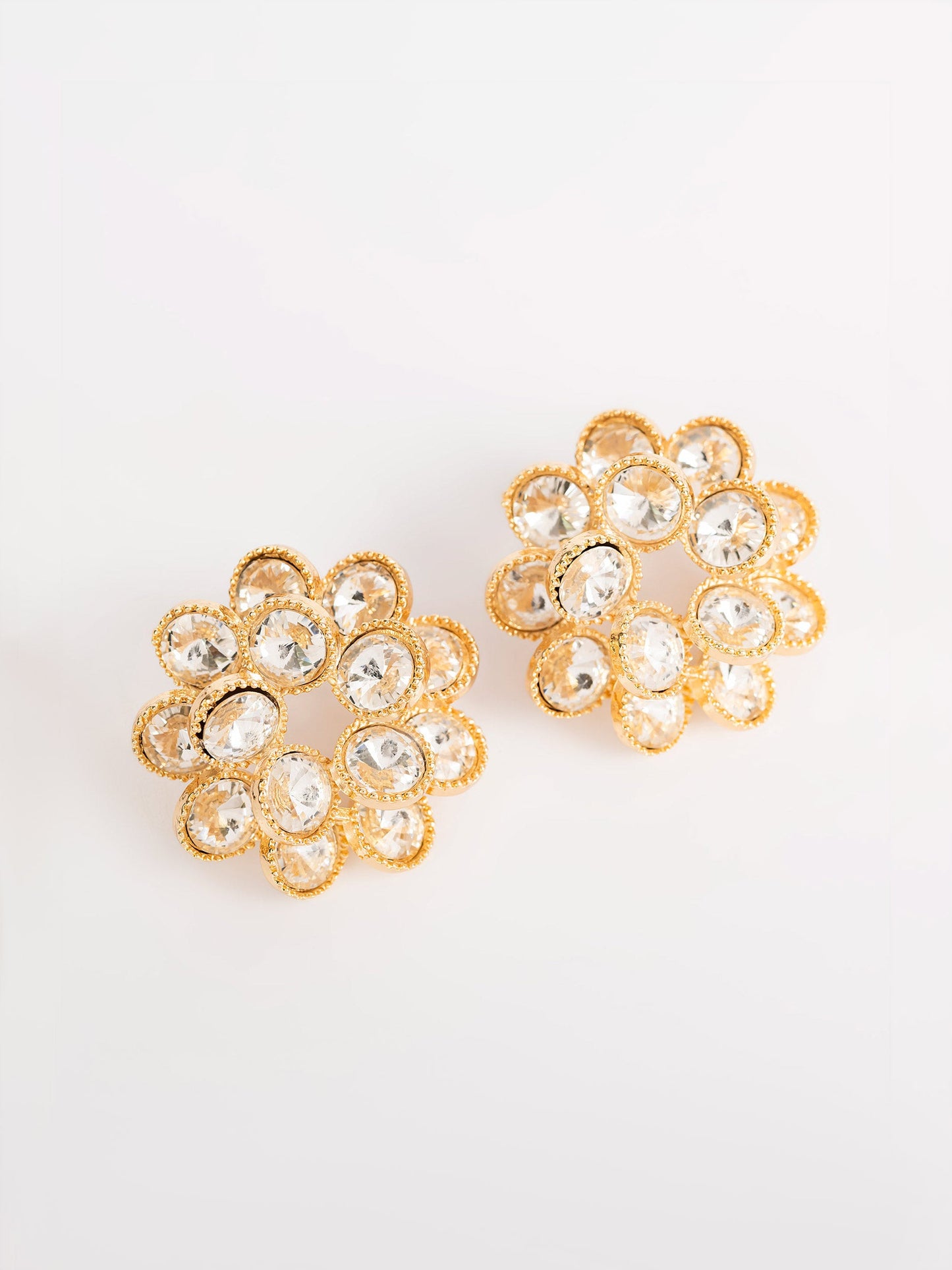 Embellished Floral Earrings