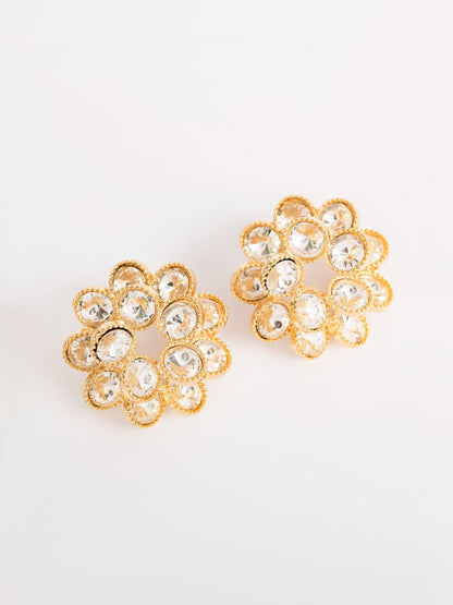 Embellished Floral Earrings