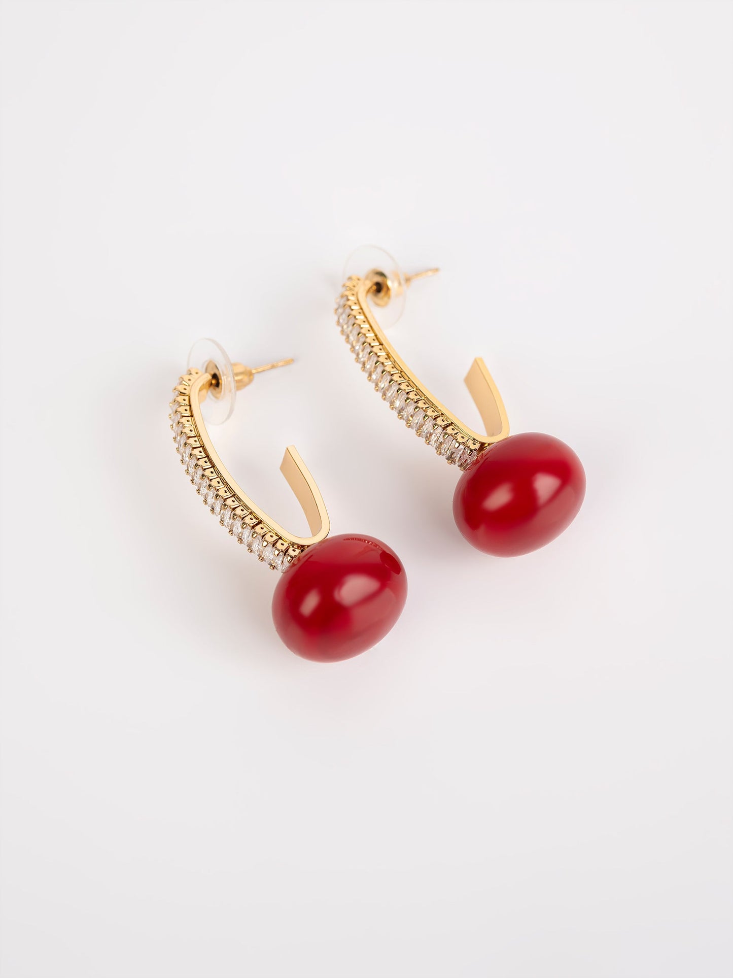 Embellished Pearl Earrings