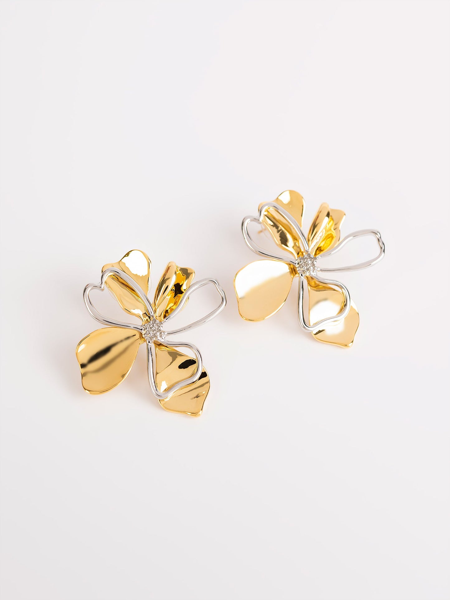 Abstract Floral Earrings