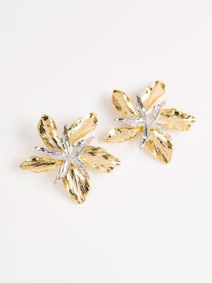 Abstract Floral Earrings