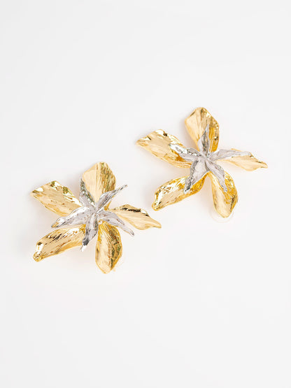 Abstract Floral Earrings