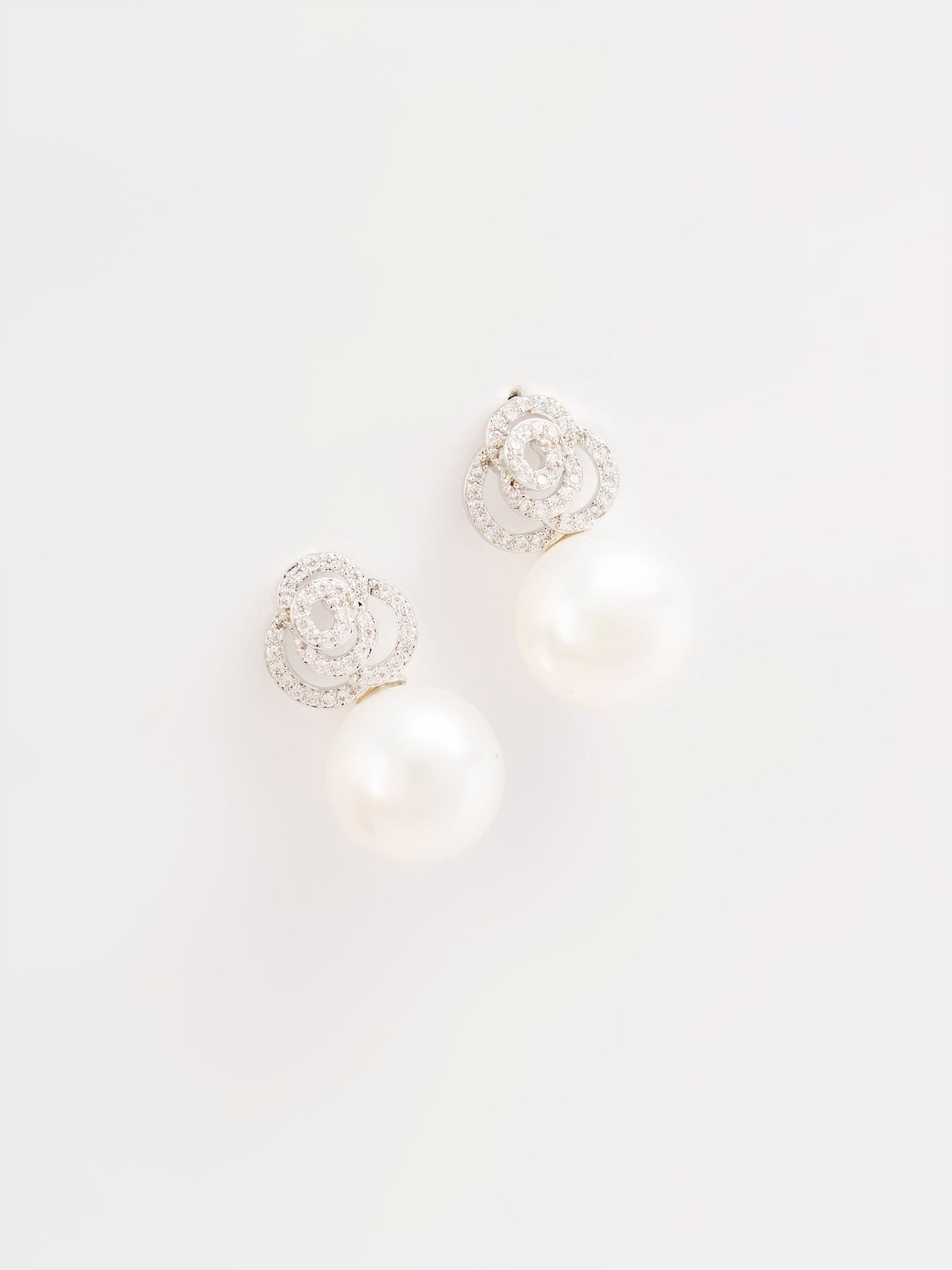 Embellished Pearl Earrings