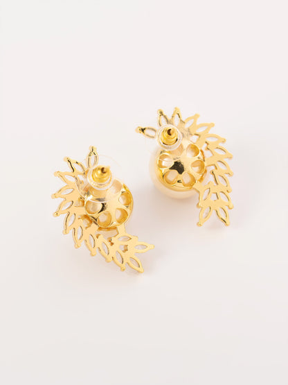 Curvy Pearl Earrings