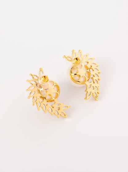 Curvy Pearl Earrings