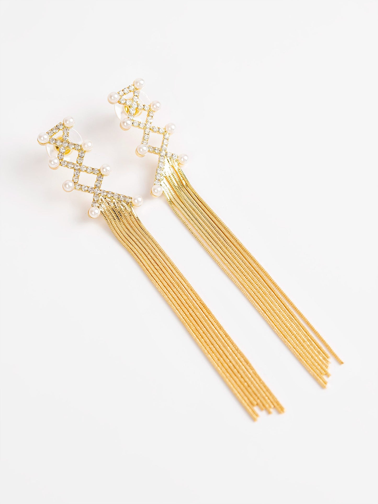 Embellished Mesh Earrings