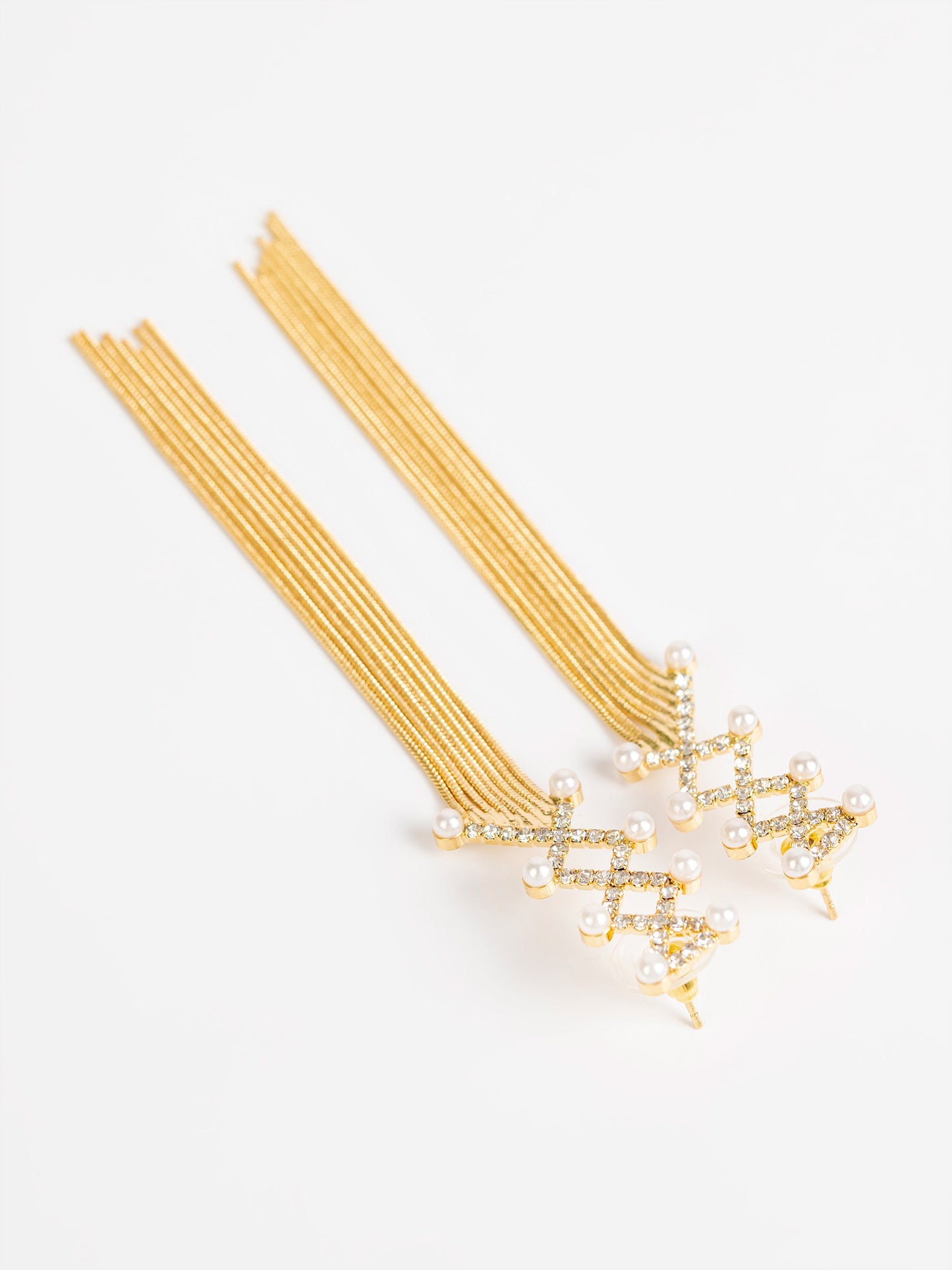 Embellished Mesh Earrings