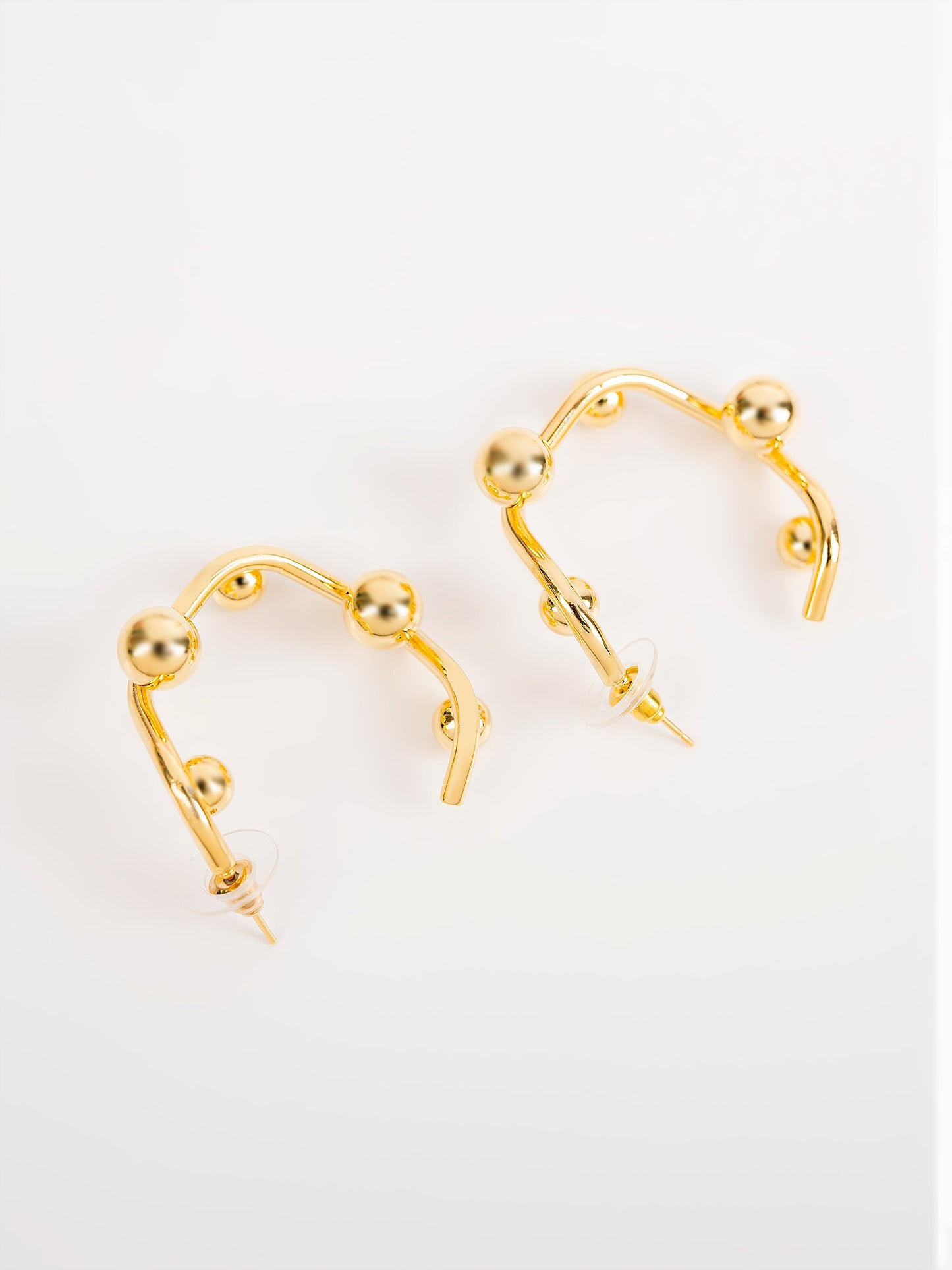 Gold Half Hoops