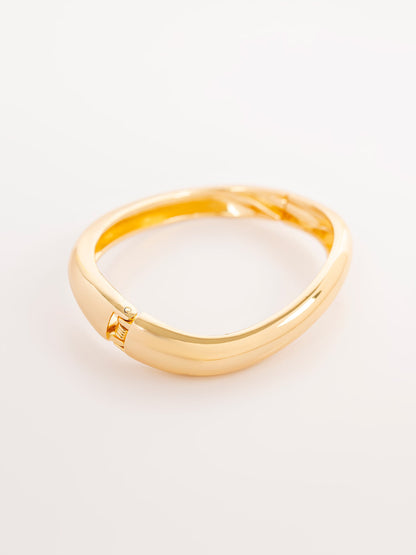 Solid Gold Bangle Bracelet