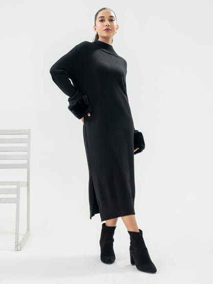 Dyed Woolen Dress