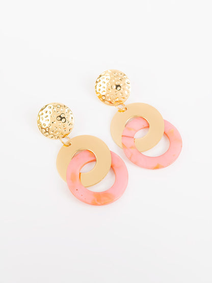 Drop Circle Earrings