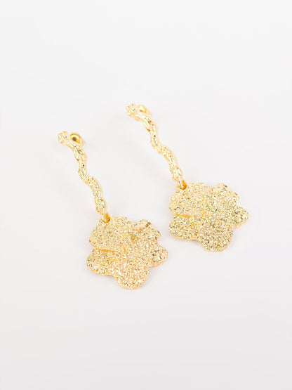 Hammered Dangling Earrings