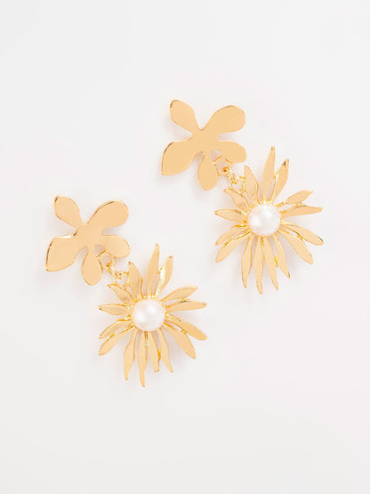 Floral Pearl Earrings