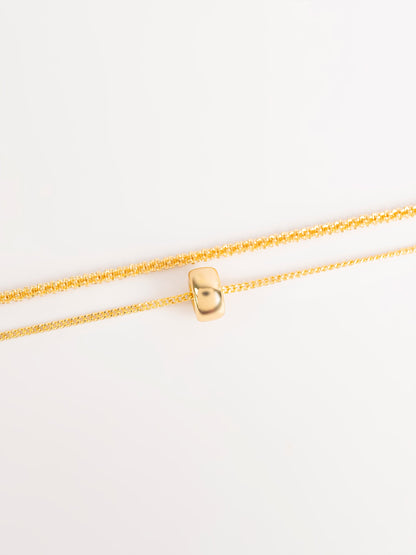 Set Of Minimal Gold Necklaces