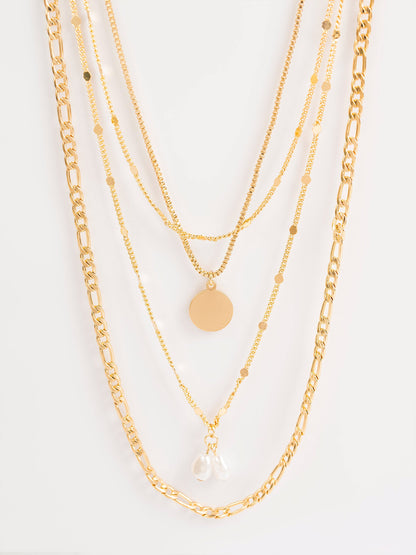 Multi-Layered Charm Necklace