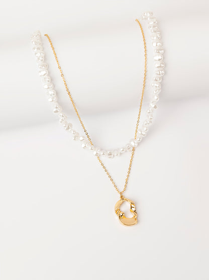 Layered Pearl Necklace