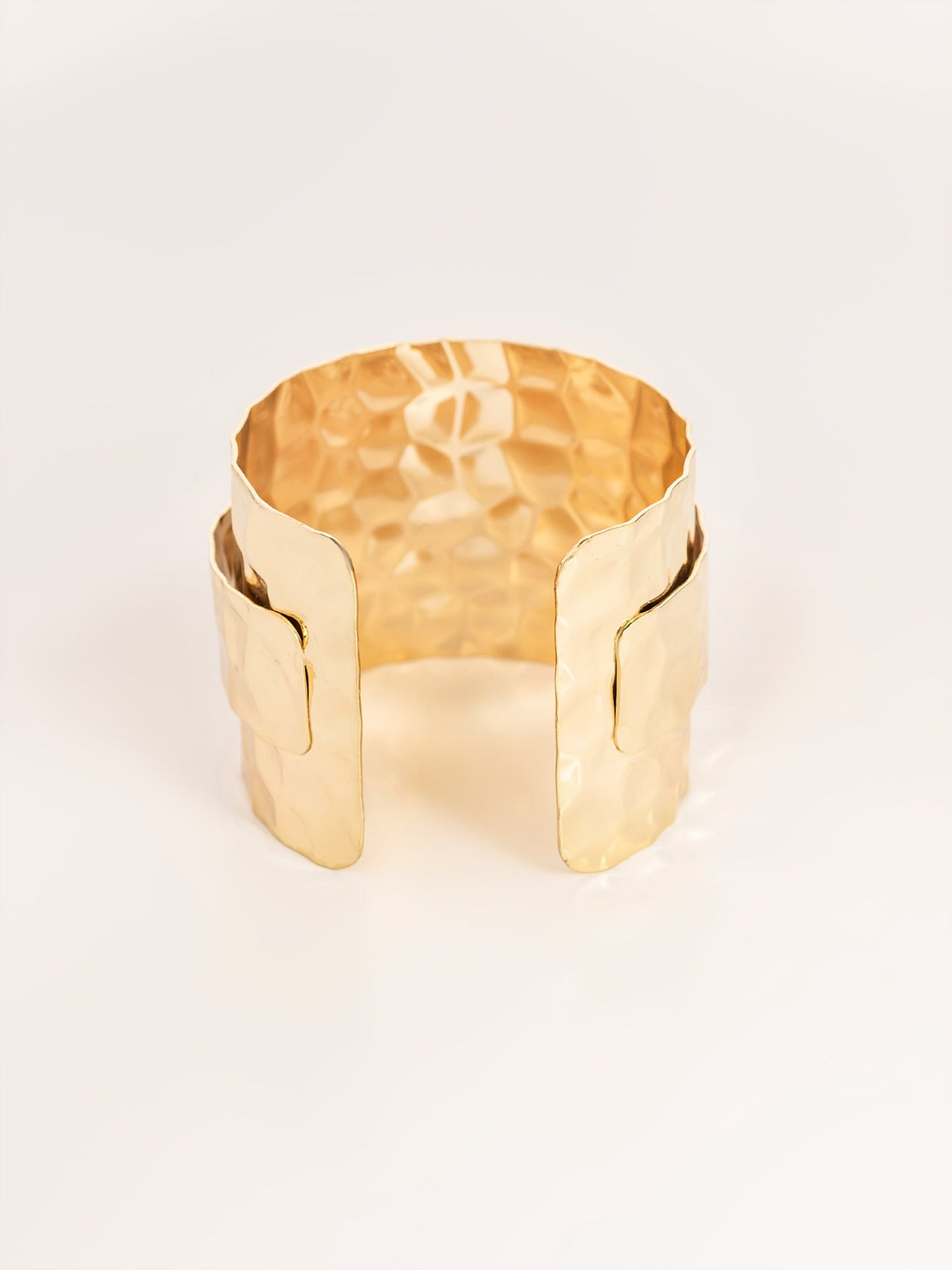 Convex Textured Cuff Bracelet